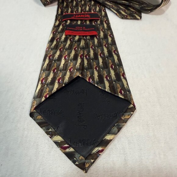 Jerry Garcia Silk Tie "Like a Twittering Machine" Collection 52 Abstract Art - Picture 5 of 6